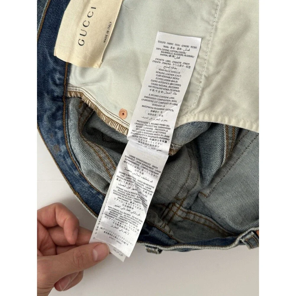 Gucci “Aveugle Par Amour” Distressed Denim Jeans - Size 30 Waist - $1100